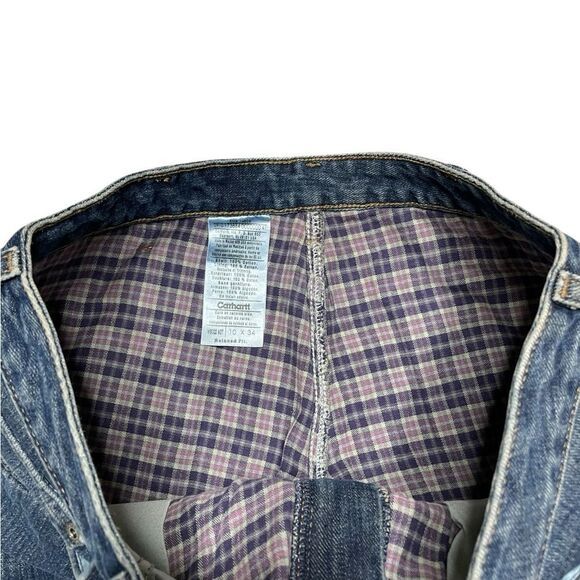 CARHARTT Lined Women's Jeans Straight Leg Size 10 x 34 - Picture 7 of 8